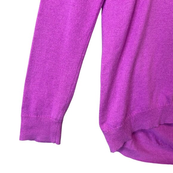 Gap Sweater Women Size Small Long Sleeve Wool Blend Magenta EUC - Picture 3 of 7